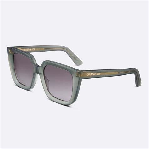 DiorMidnight S1I Green Matte Square Sunglasses 